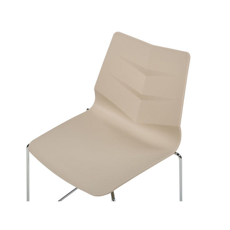 Bordiuk 81cm H Stacking Side Chair, Beige