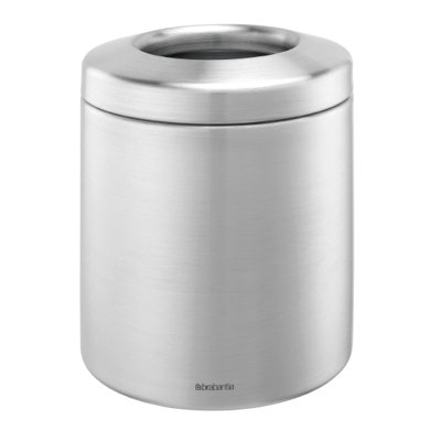 Matt Steel Table Bin with Metal Ring