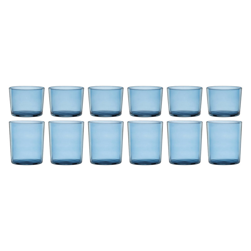 Stackables Blue Drinkware, Set of 12, Blue