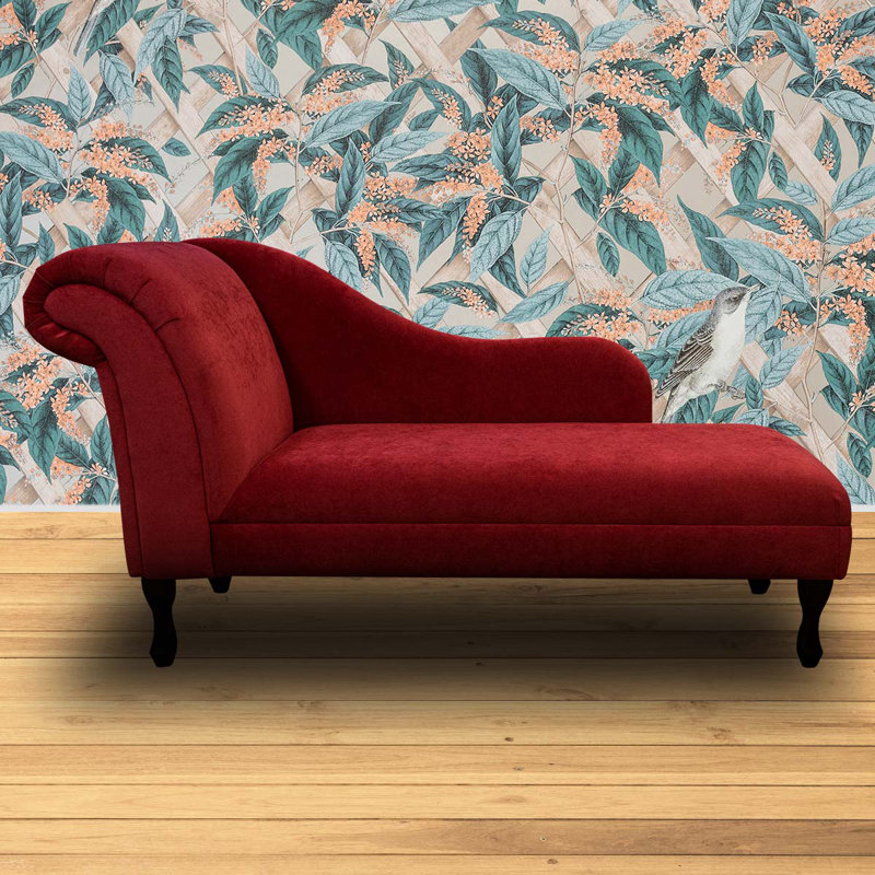 Upholstered Chaise Lounge, Beige