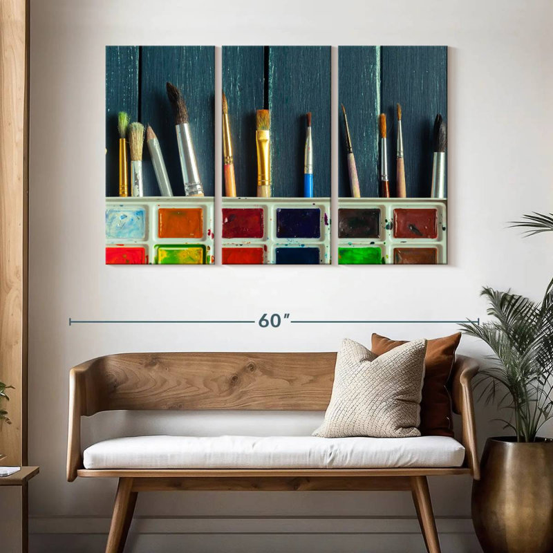 Senne Watercolor Materials, 32" H x 50" W