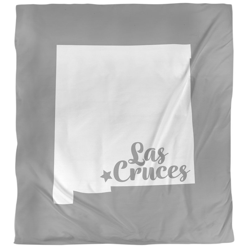 Housse de couette à las cruces new mexico, Polyester brossé, Gris
