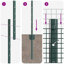 Vidaxl Fence With Posts Steel-116798069-116798074