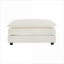 Canapés modulaires | Ensemble de cinéma maison modulaire 4 pièces pour salon avec repose-pieds | Chenille / blanc neige-112393772-126151635
