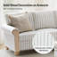 Canapé modulaire de style campagnard rayé Terren-1411464385