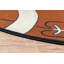 Sports Browm/White Area Rug-1986973912