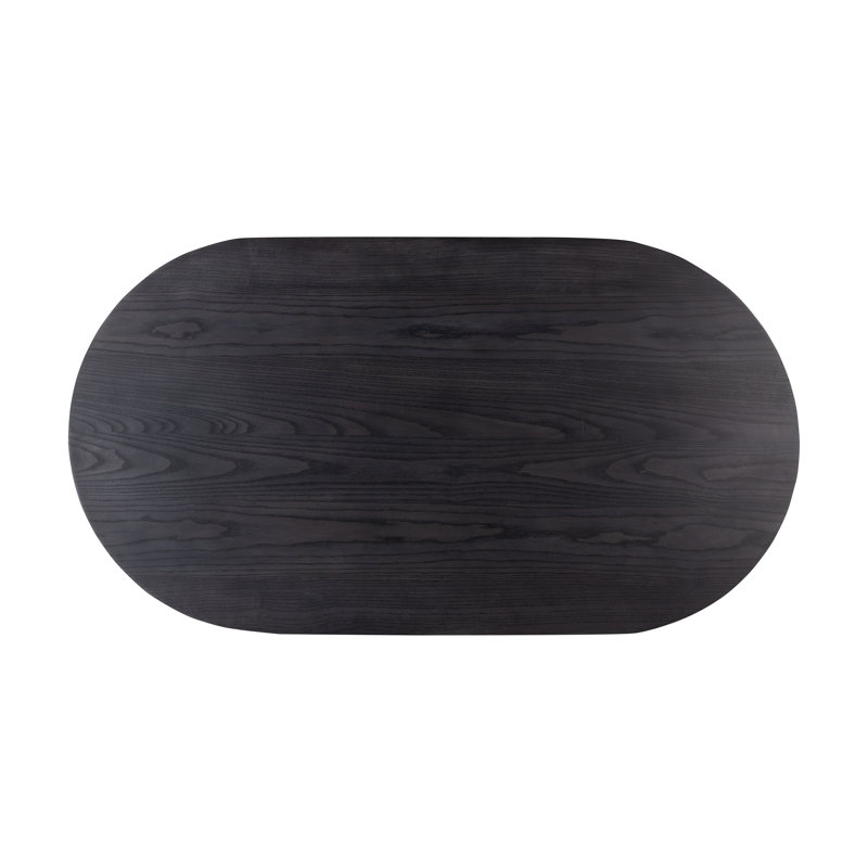 Merla Solid Wood Coffee Table, Black Wash