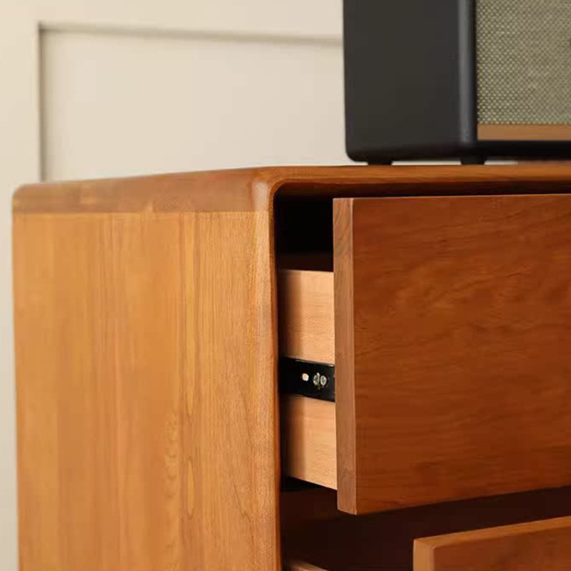 Cherry wood retro minimalist locker