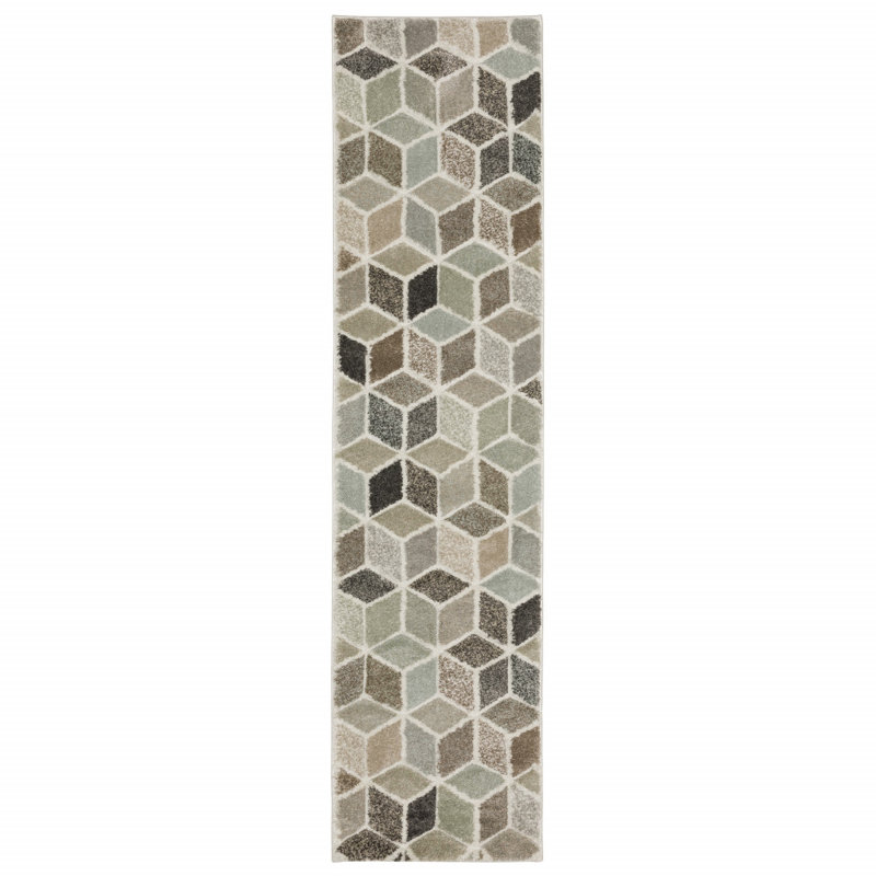 Belsky Geometric Indoor Rug, Runner 1'10" x 7'6"