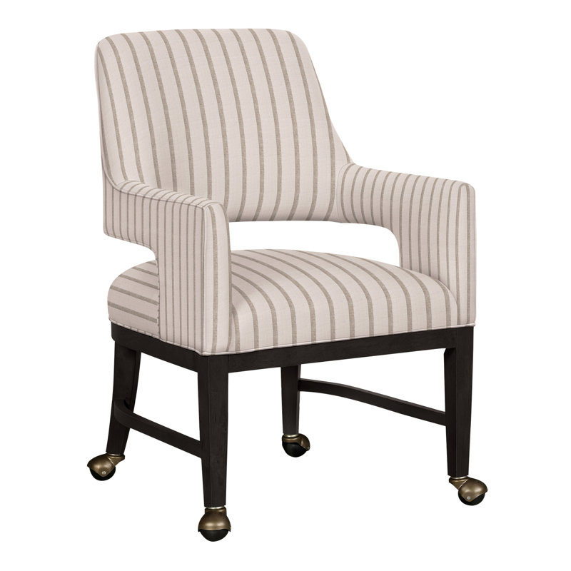 Chaise avec accoudoirs Josie Grande, Perigold Mixi Wren, Gris anthracite