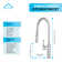 Pull Out Single Handle Kitchen Faucet with Double Function Sprayer Head