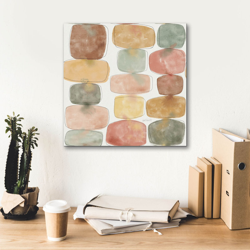 «Full Bloom Pattern Iva» par Anne Tavoletti, art mural sur toile, H 18 po x l 18 po x P 0,75 po
