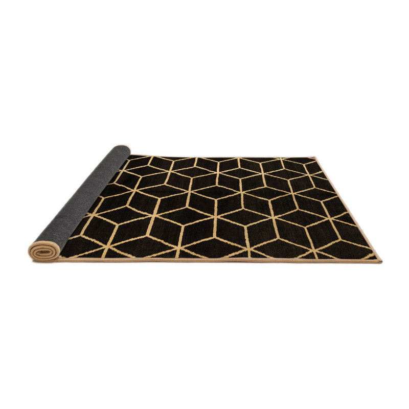 Tapis abstraits brun 5064, Rond 3 pi