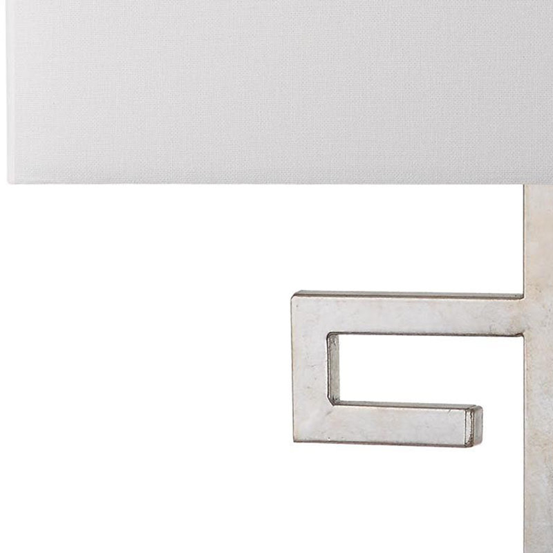 Ensemble de lampes de table 25 po Keya, Argent antique