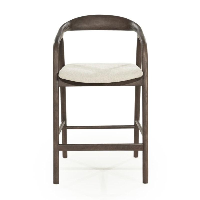 Rayven Barstool High, Walnut, Counter Stool (26" Seat Height)