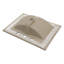 Plateau de meuble-lavabo en céramique blanc 24 po x 18 po - Teinture, trop-plein, 3 trous de robinet, teinture rectangulaire généreuse, grand