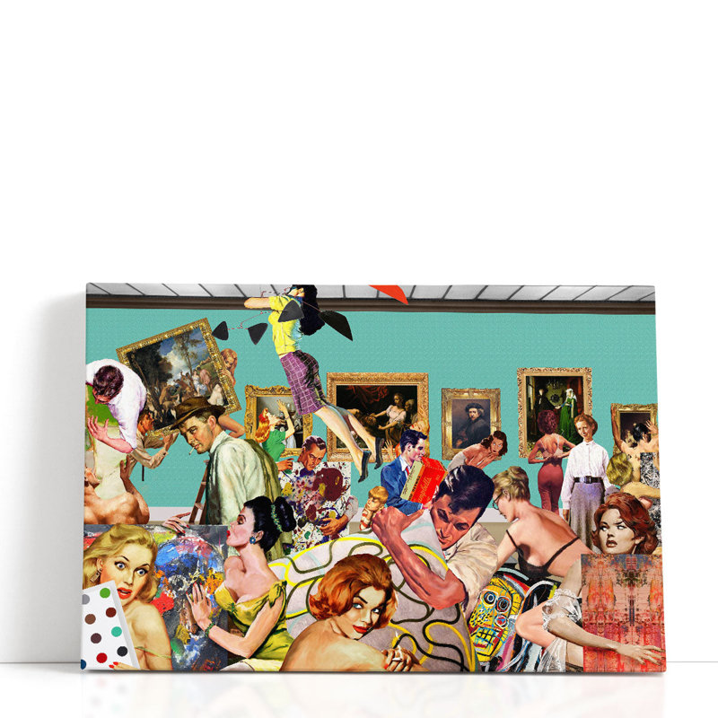 Art Lovers - Canvas Print Wall Art, 12" H x 18" W