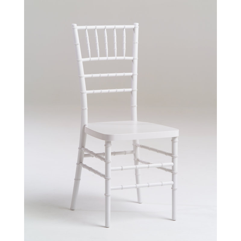 18'' H Stacking Side Chair, White
