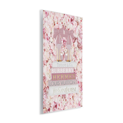 Reproduction d'art graphique sur toile, "Pink Fashion Heal"