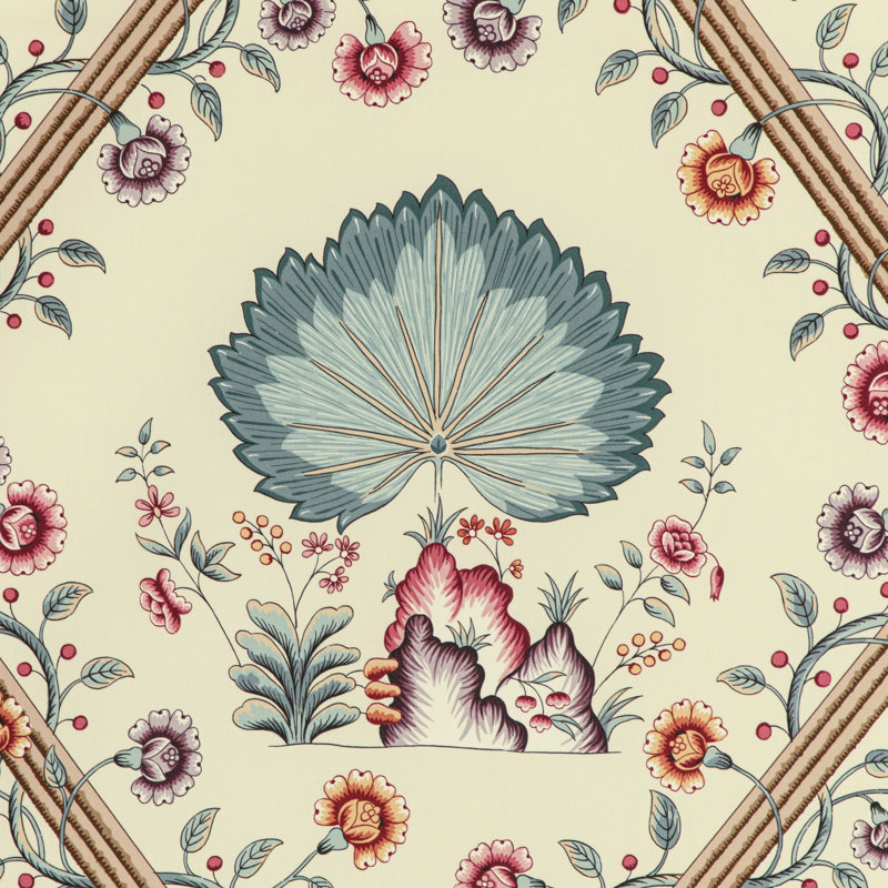 Louverne Loire 100% Cotton Fabric, Jewel