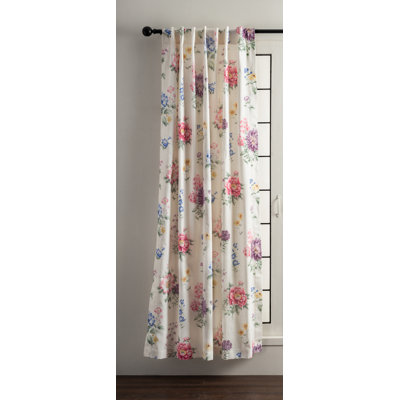 Maison d'Hermine Swyncombe - Rideau multicolore 100 % coton, ensemble de 1 - 127 cm x 244 cm