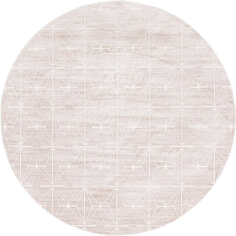 Heights Abstract Indoor Rug, Round 8'