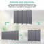 Rimersburg 225cm W x 185cm H 4 - Panel Folding Room Divider-70738157