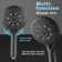 Spot Resist Multi-function Handshower And Rainfall Shower Head Trim Combo With Shower Handle