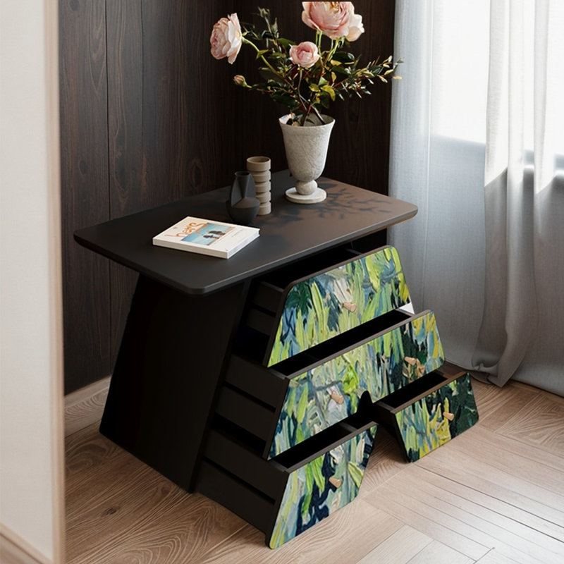 Modern creative multi-functional storage cabinet, Black