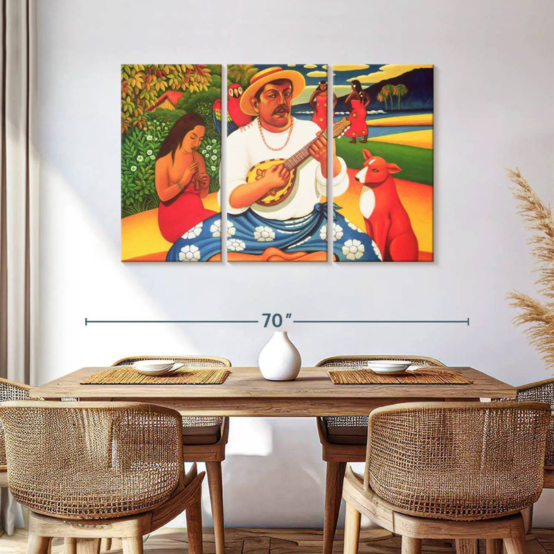 L'île fantastique d'Abarca Gauguin, H 36 po x l 57 po