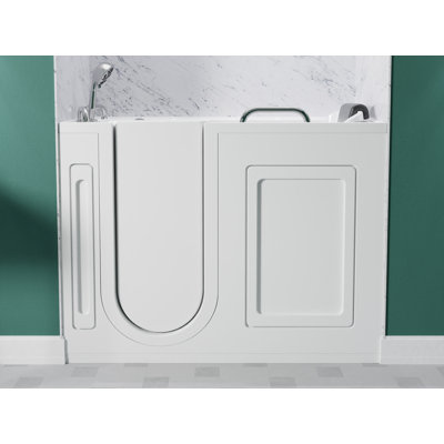 MediSpa 52.5'' x 26.5'' Acrylic Bathtub with Faucet