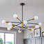 Luminaire suspendu moderne Mid-Century lustre moderne Spoutnik, lustre noir et or George Oliver-1010165726-1061878039-1061878056