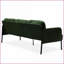 Canapé moderne en polyester vert 3 places - Petit canapé confortable pour le salon, la chambre à coucher, un appartement | Vert | Tissu | Polyester-1688925752