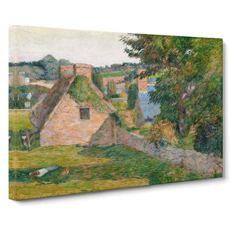 The Field Of Derout-Lollichon by Paul Gauguin - Wrapped Canvas Painting, 40cm H x 60cm W x 3cm D