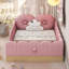 Upholstered Bed With Pillows And Bags On Sides-1033513955