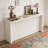 Wood Veneer Simple Entryway Table with Wavy Design-1169656976