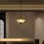 Lustre en faux bois de cerf, luminaire suspendu en verre réglable