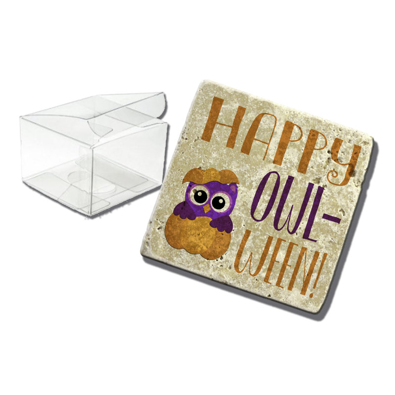 Stoneware Square 3 Piece Coaster Set