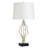Steel Table Lamp - White Shade