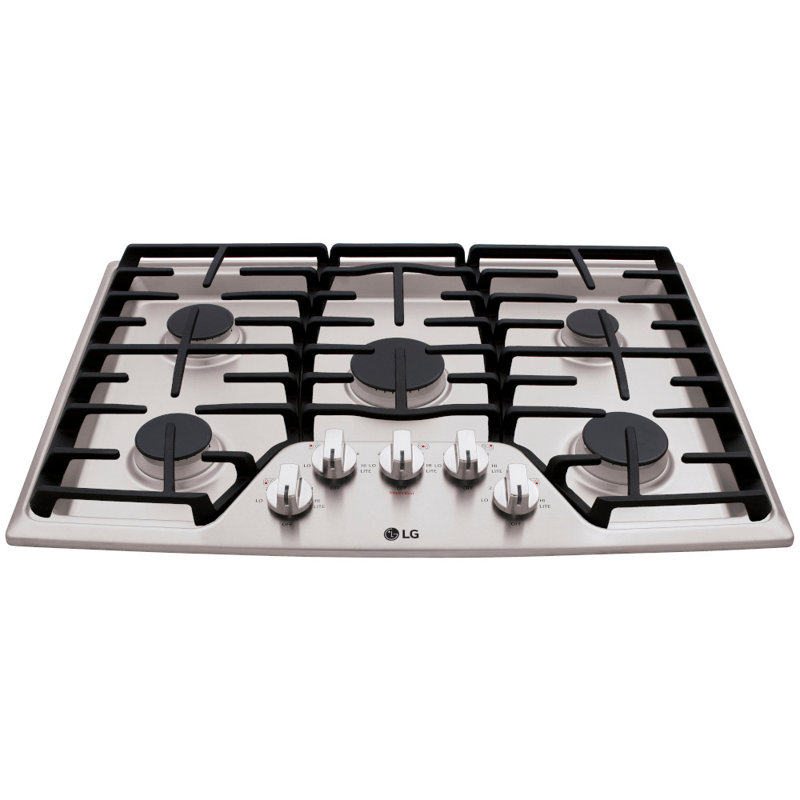 LG 30" Gas Cooktop, Stainless Steel