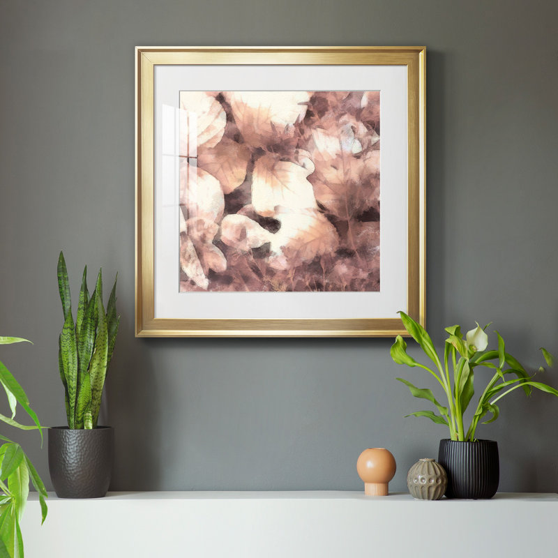 Impression encadrée personnalisée sur mesure «Ocean Cameo IV» - prête à être accrochée, H 34,5 po x l 34,5 po x P 1,5 po