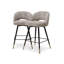 Cliff Swivel Upholstered Stool with Metal Frame-72767077-72767078