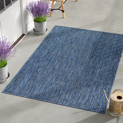Tapis intérieur / extérieur bleu Avaughn