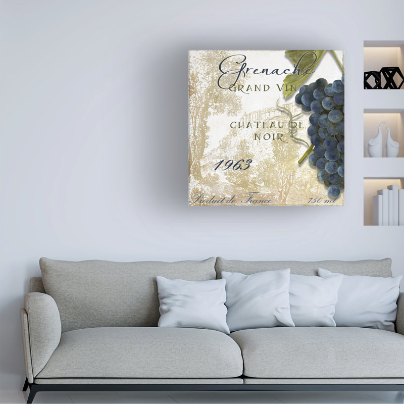 Art sur toile Sasha Grand Vin Grenache, 14" H x 14" W