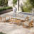 Outdoor 4-piece Solid Wood Garden Patio Set