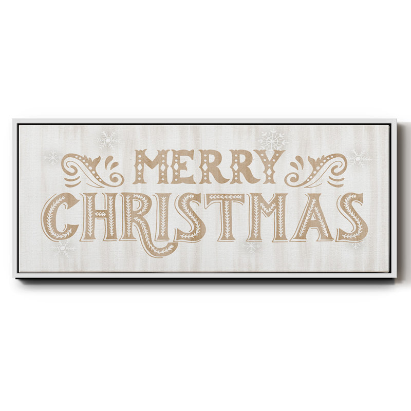 Merry Christmas- Framed Canvas