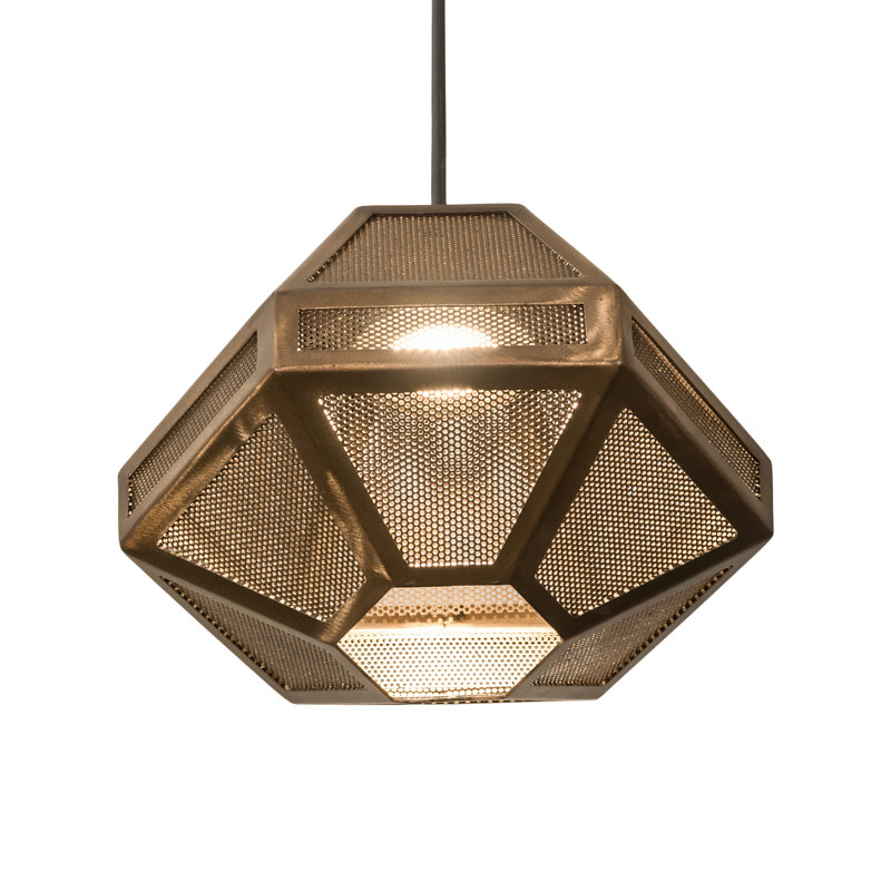Luminaire suspendu géométrique unique à 1 lumière Holsinger