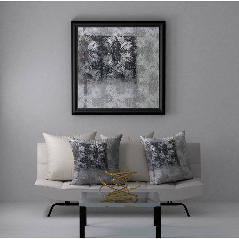 Abstract Throw Pillow, 24" H x 24" W