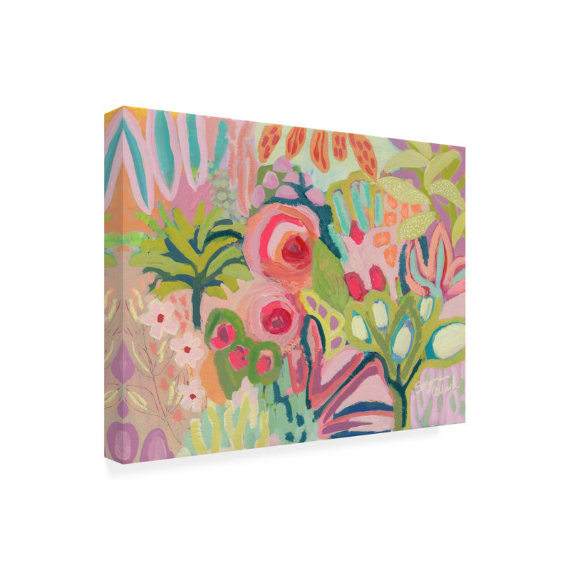 Art mural sur toile tendue - "Rose are Pink" de Suzanne Allard pour décoration de salon, de chambre à coucher ou de bureau - 24 x 32
