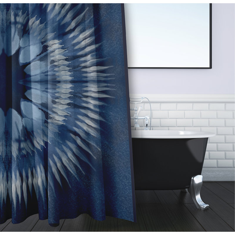Rideau de douche Alissiya, Bleu marine